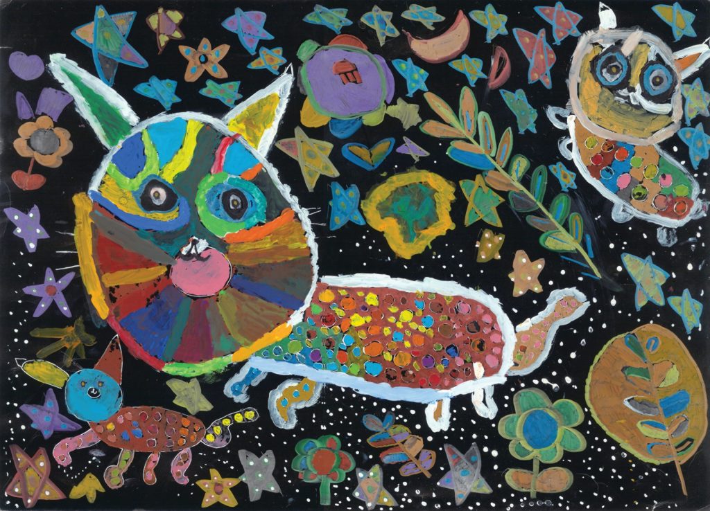 化身華麗黑夜中的石虎