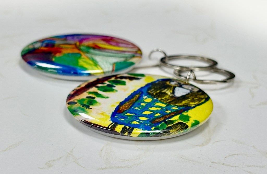 畫作系列別針胸章／鏡面鑰匙圈／磁鐵