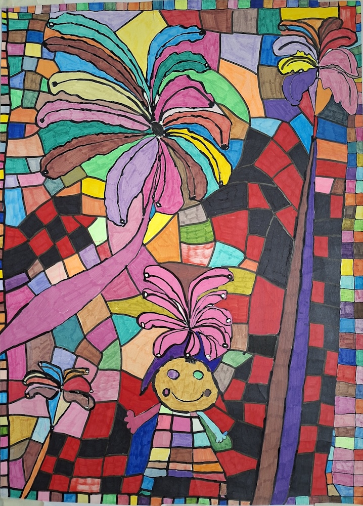 香水百合與女孩